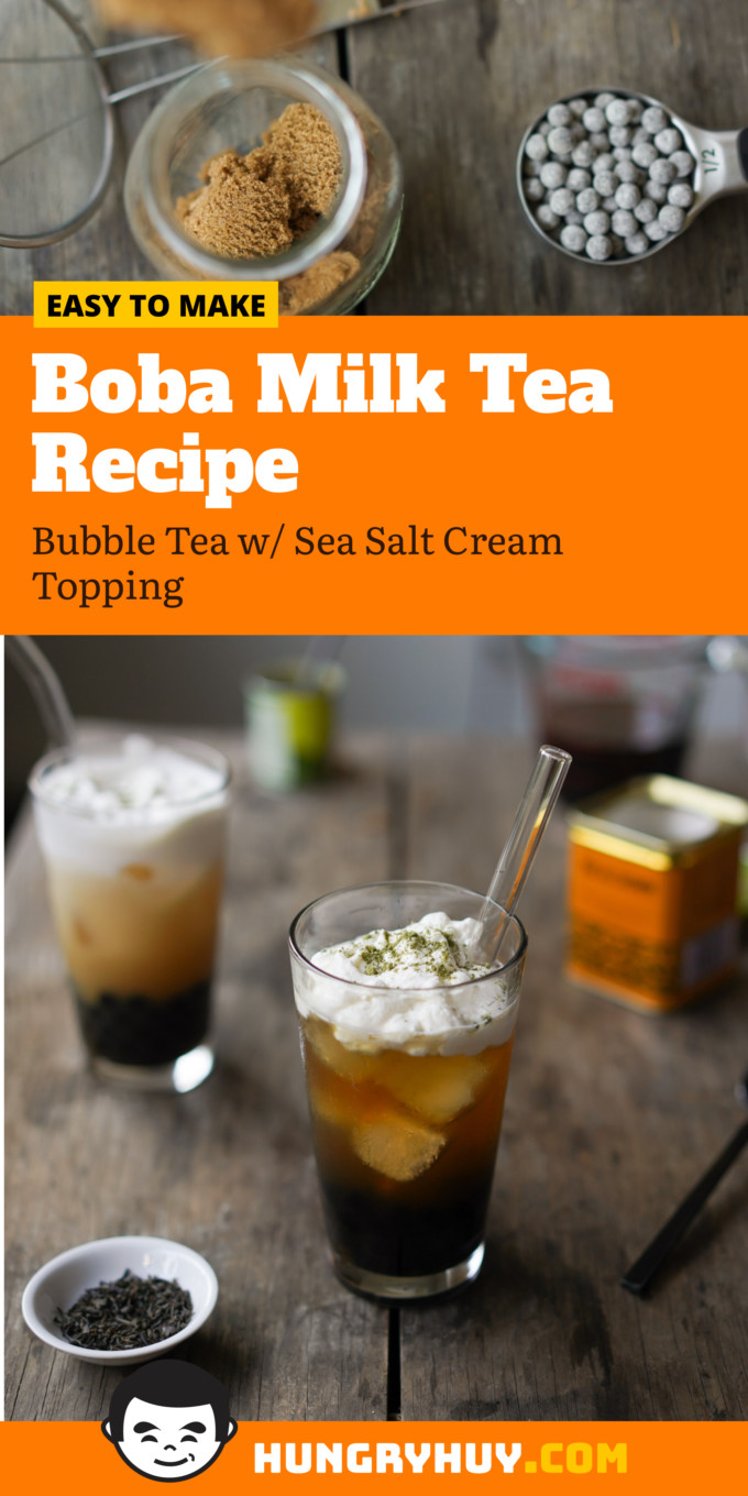 Boba Milk Tea Pinterest Image