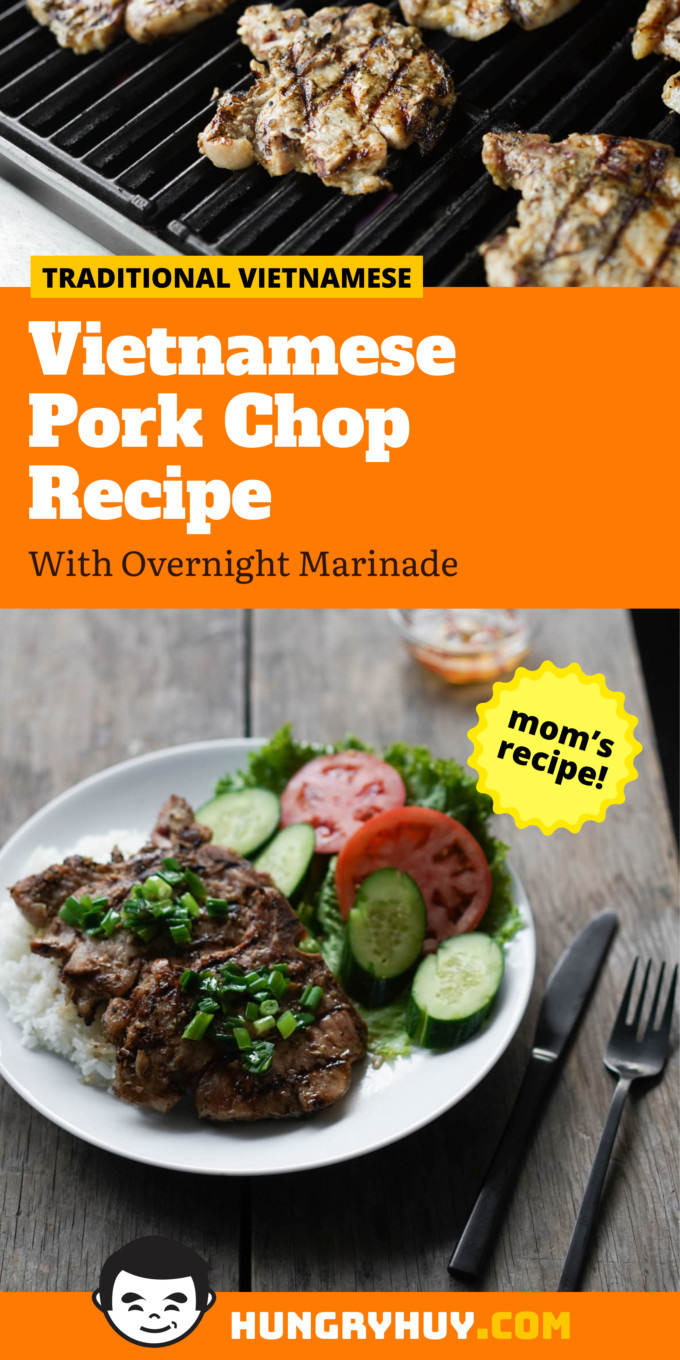 Vietnamese pork chop Pinterest image